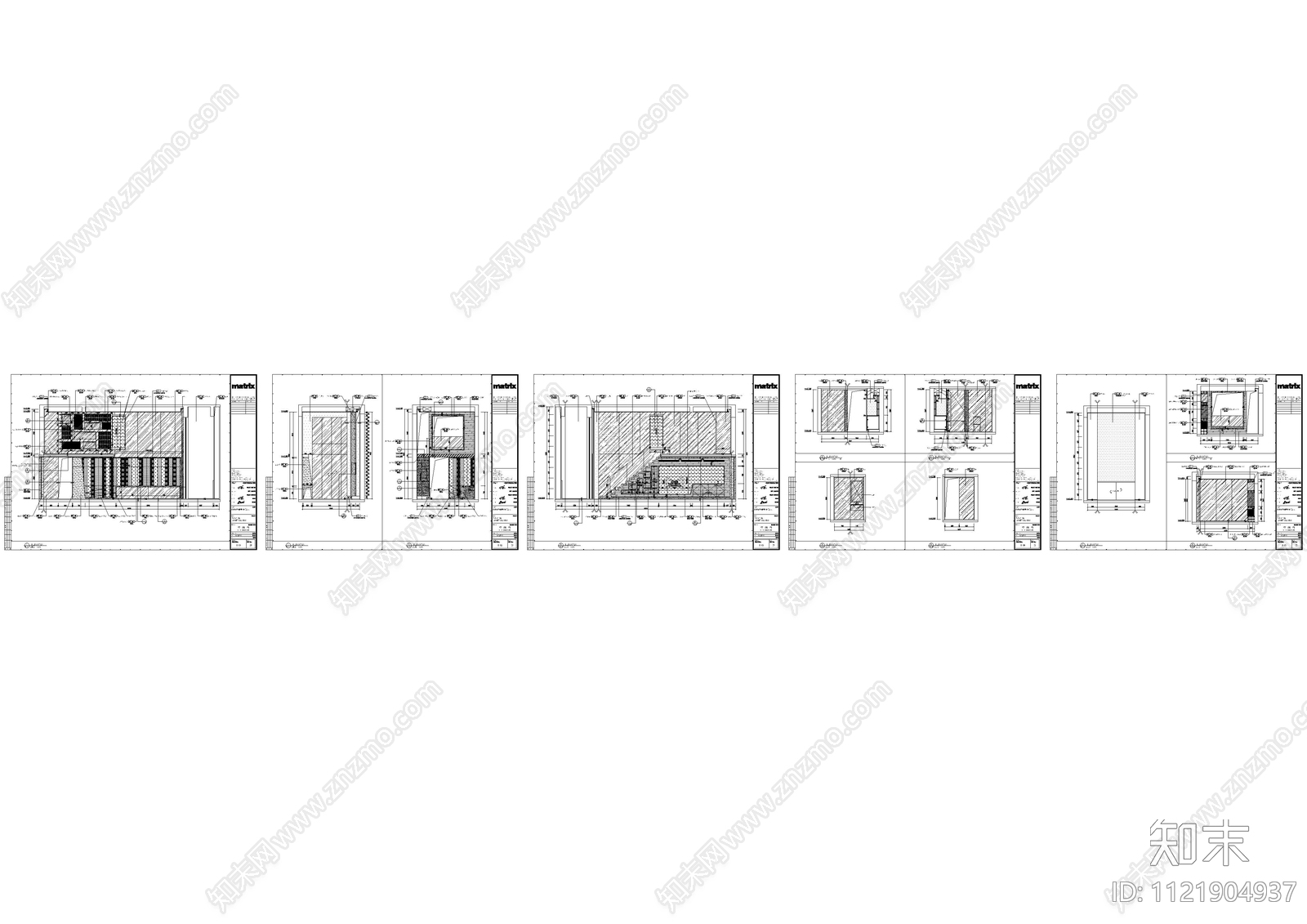 办公样板立面图施工图cad施工图下载【ID:1121904937】