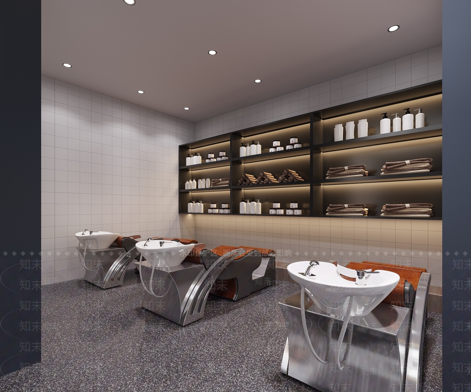 现代美发店3D模型下载【ID:1121910029】