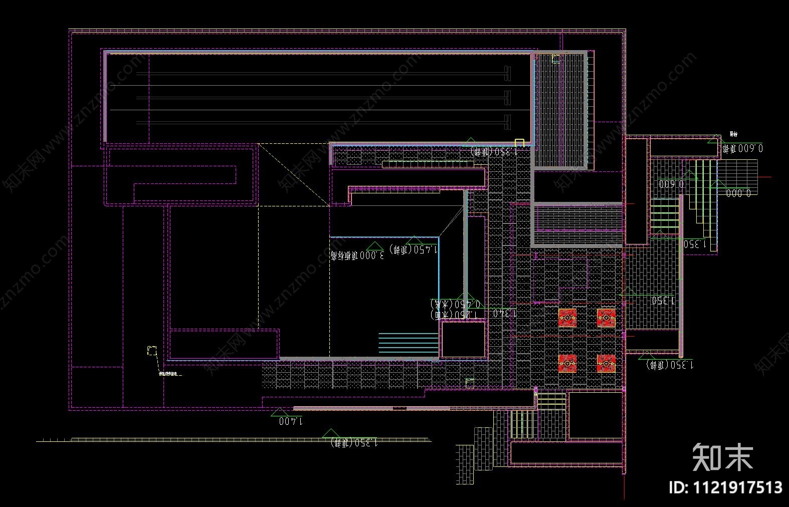 示范区居住区景观平面图施工图下载【ID:1121917513】