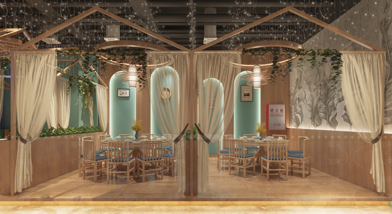 现代火锅店3D模型下载【ID:1121926683】