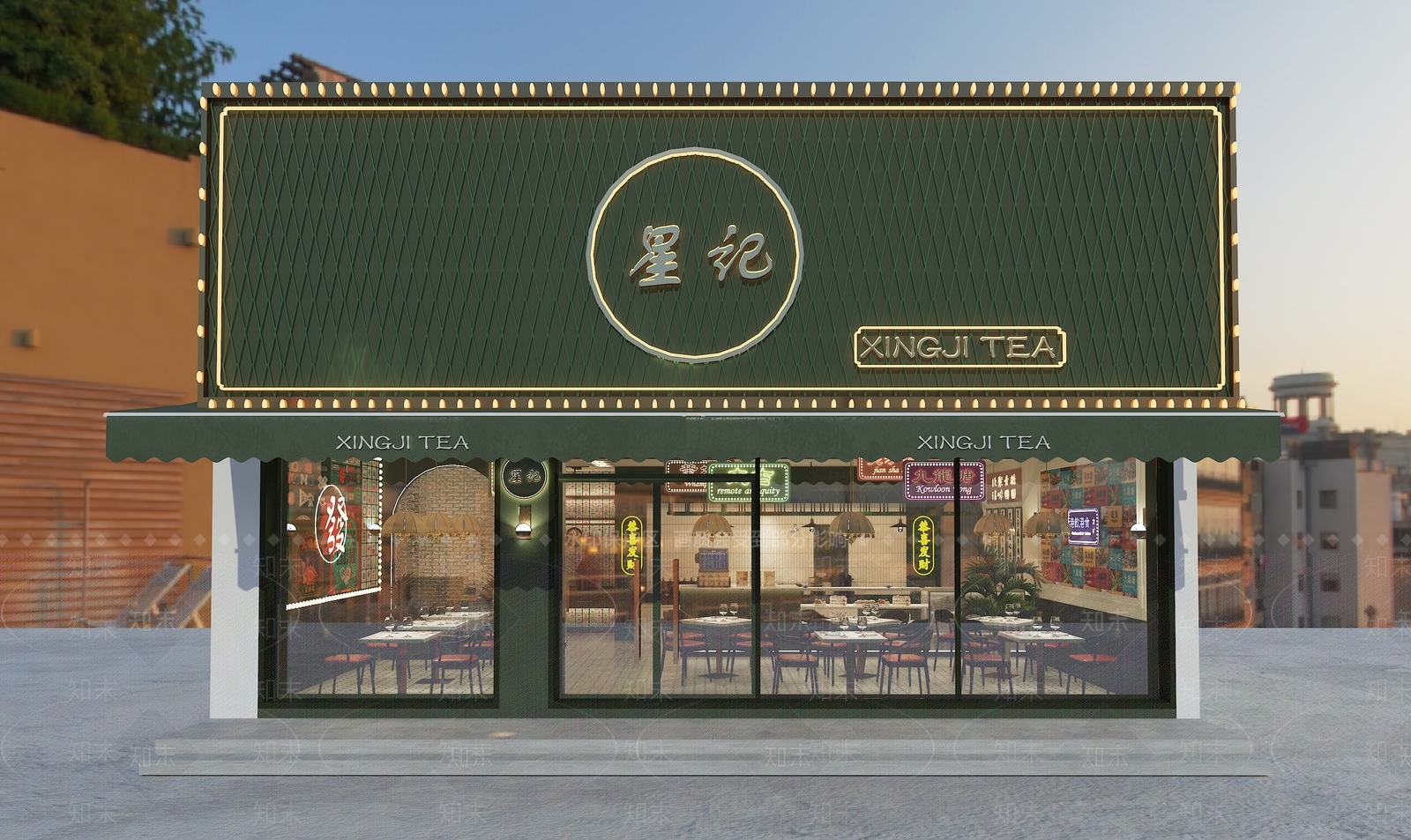 现代港式茶餐厅3D模型下载【ID:1121930129】