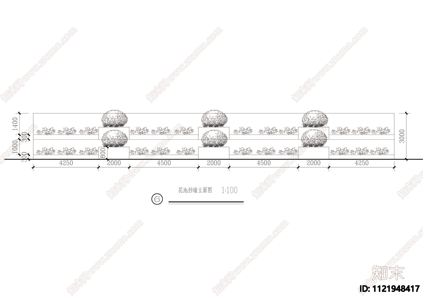 花池挡墙详图施工图施工图下载【ID:1121948417】