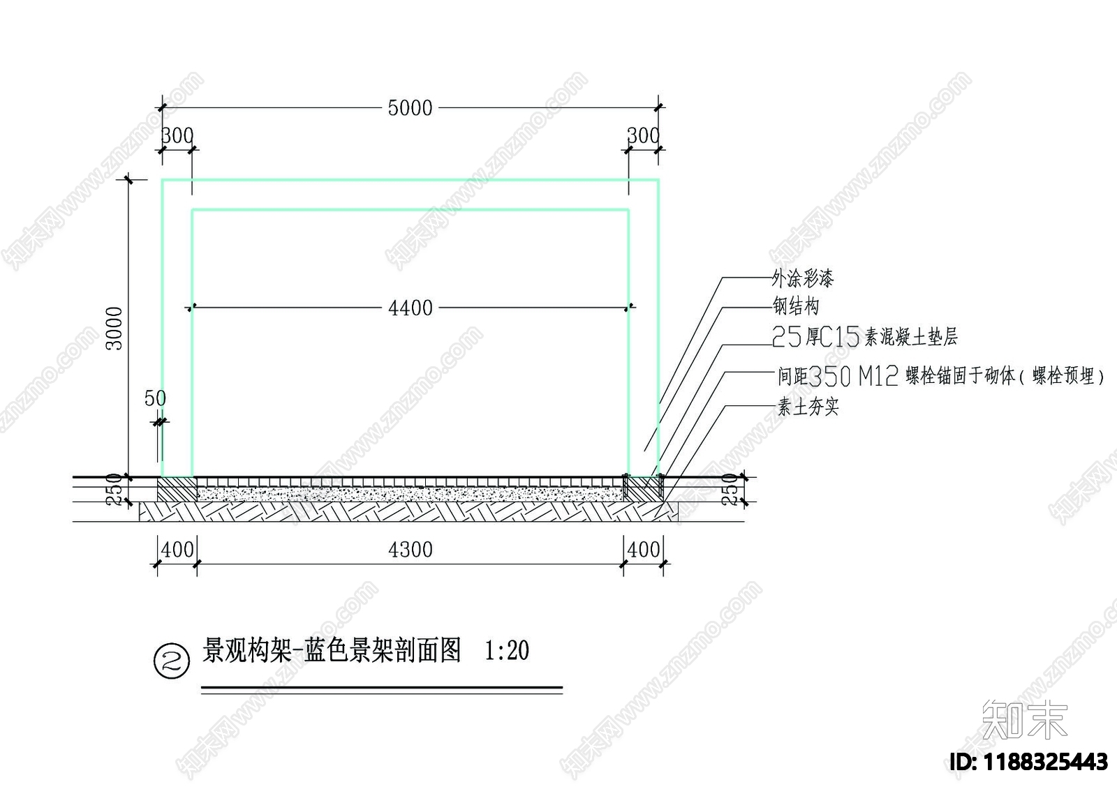 现代亭子图库cad施工图下载【ID:1188325443】