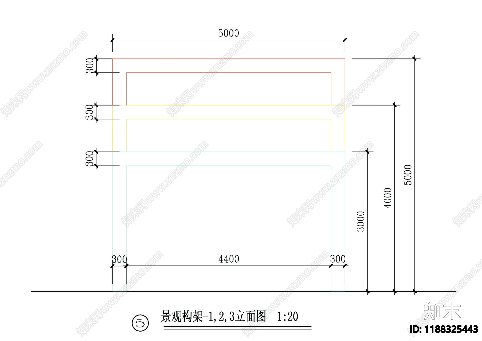 现代亭子图库cad施工图下载【ID:1188325443】