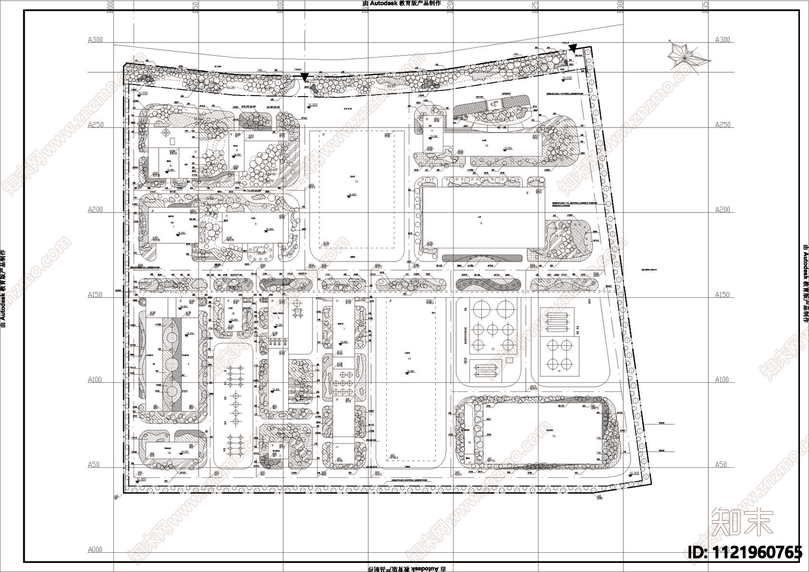 草甘膦原粉建设项目总平图cad施工图下载【ID:1121960765】