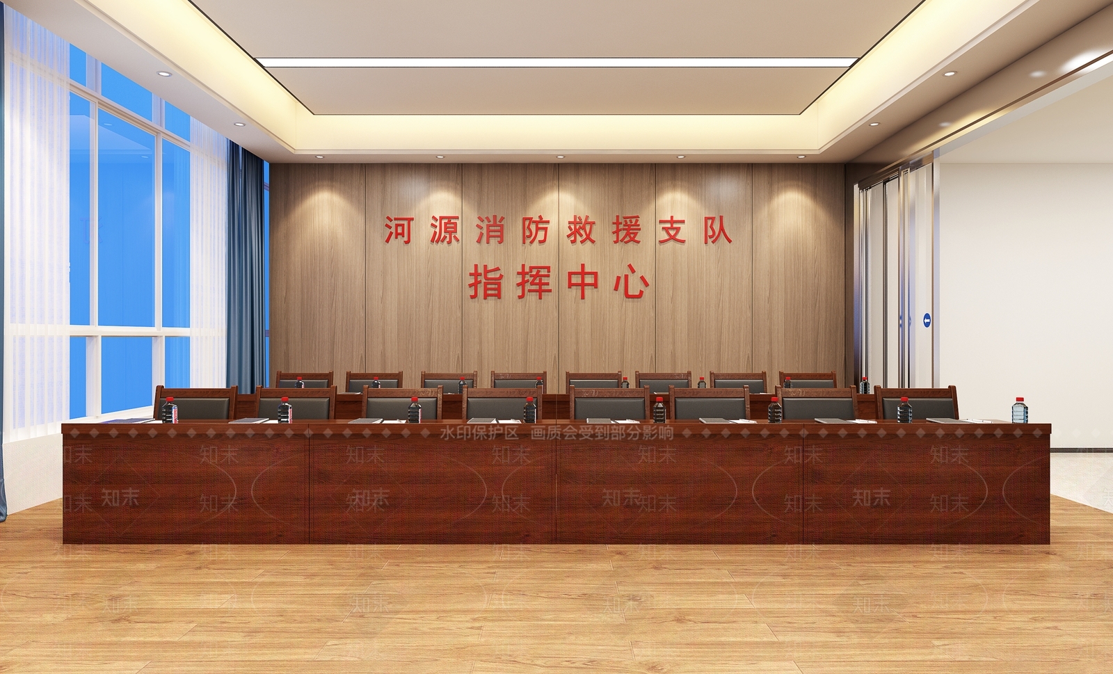 现代指挥控制室3D模型下载【ID:1121961853】