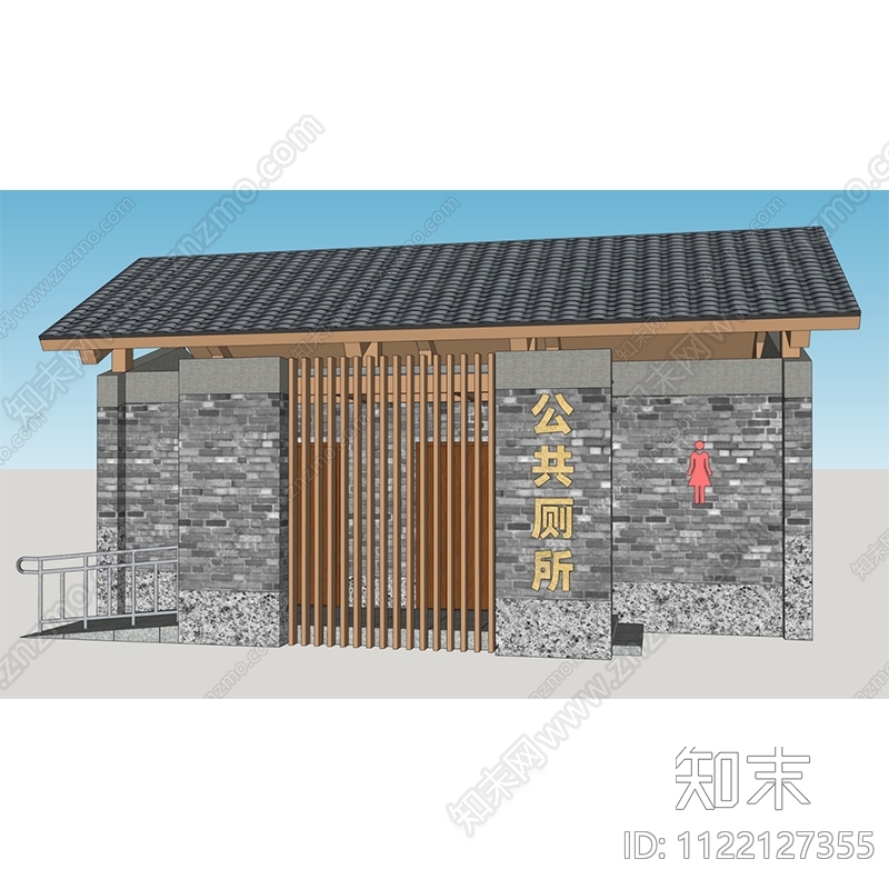 现代公共厕所施工图下载【ID:1122127355】