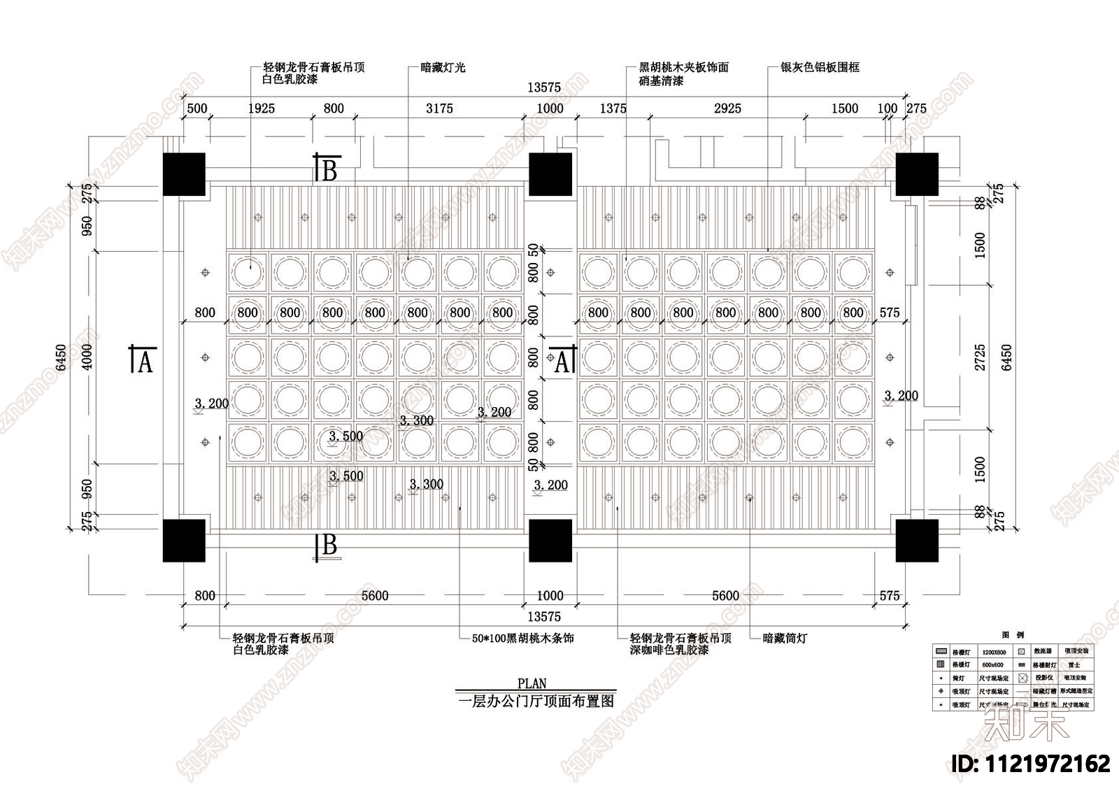 电信办公门厅装修施工图cad施工图下载【ID:1121972162】