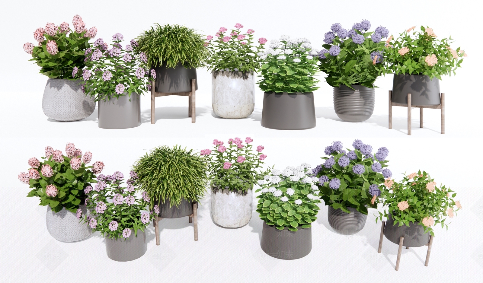 花卉盆栽SU模型下载【ID:1121977509】