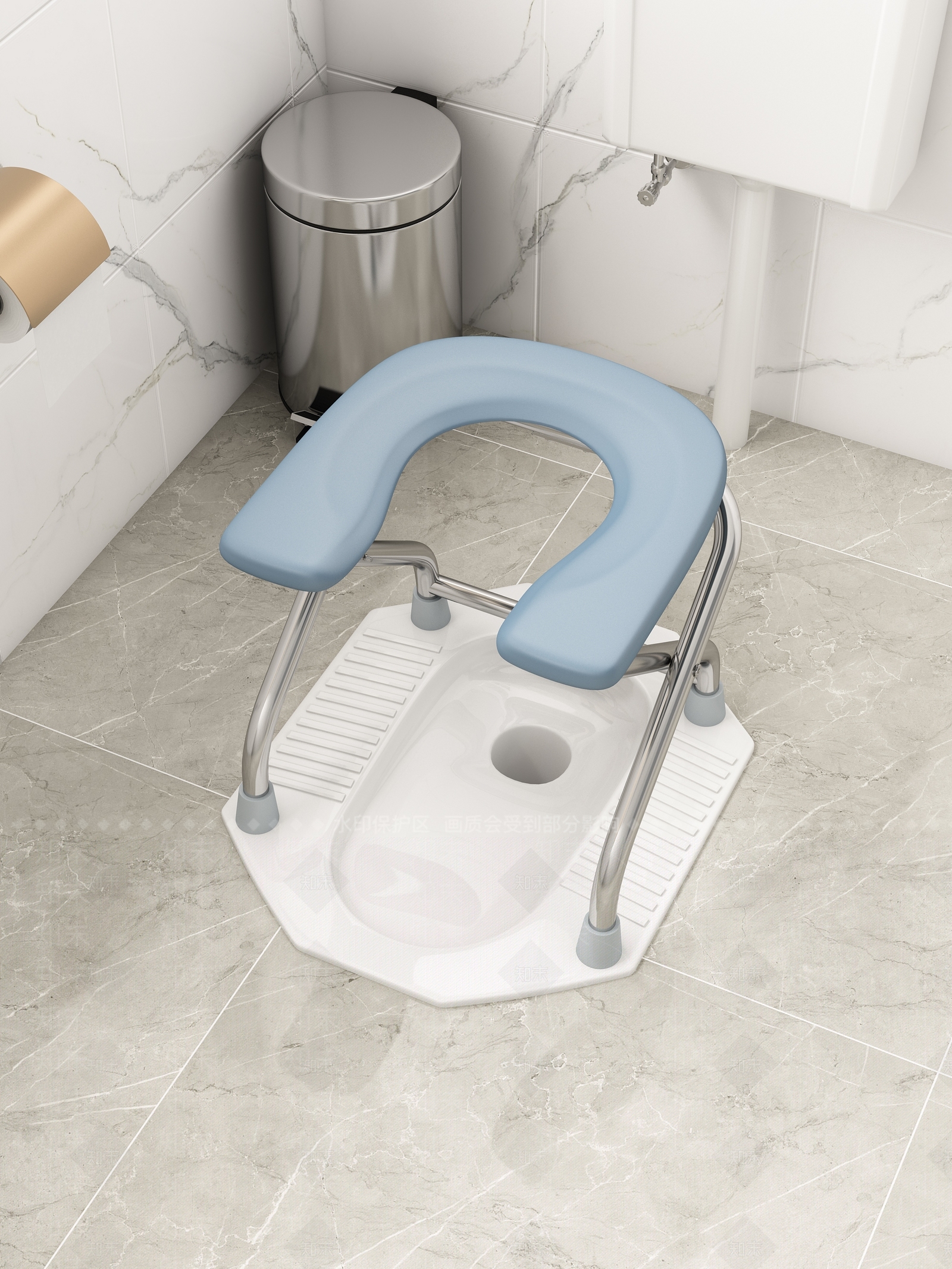 可折叠坐便器3D模型下载【ID:1122016551】