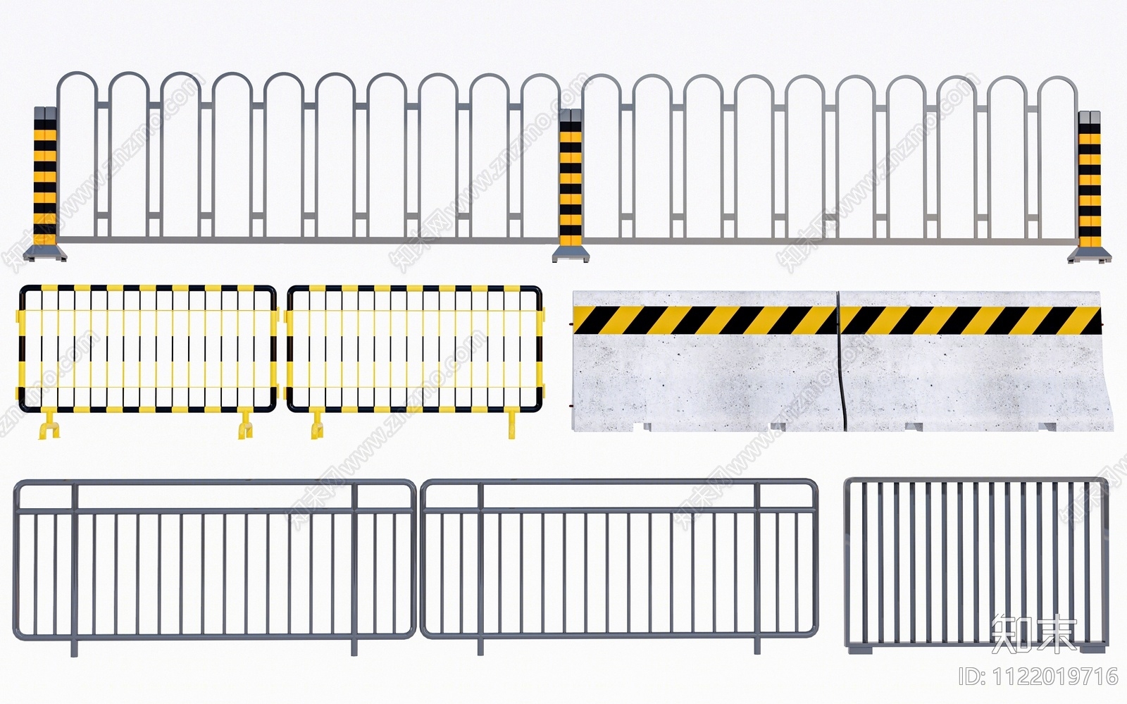现代道路护栏SU模型下载【ID:1122019716】