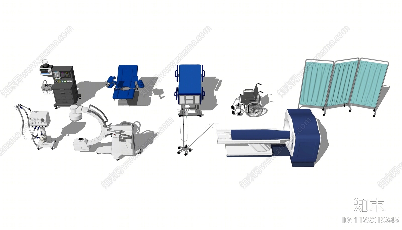医疗器械设备SU模型下载【ID:1122019845】