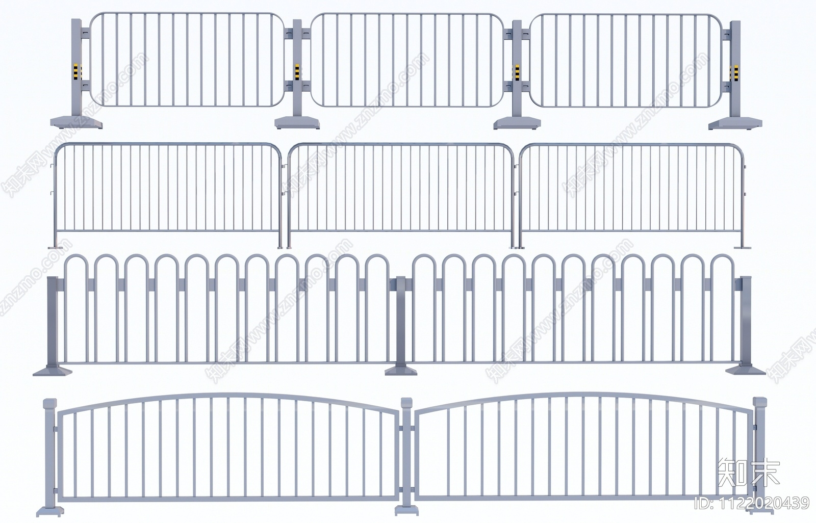 现代道路护栏SU模型下载【ID:1122020439】