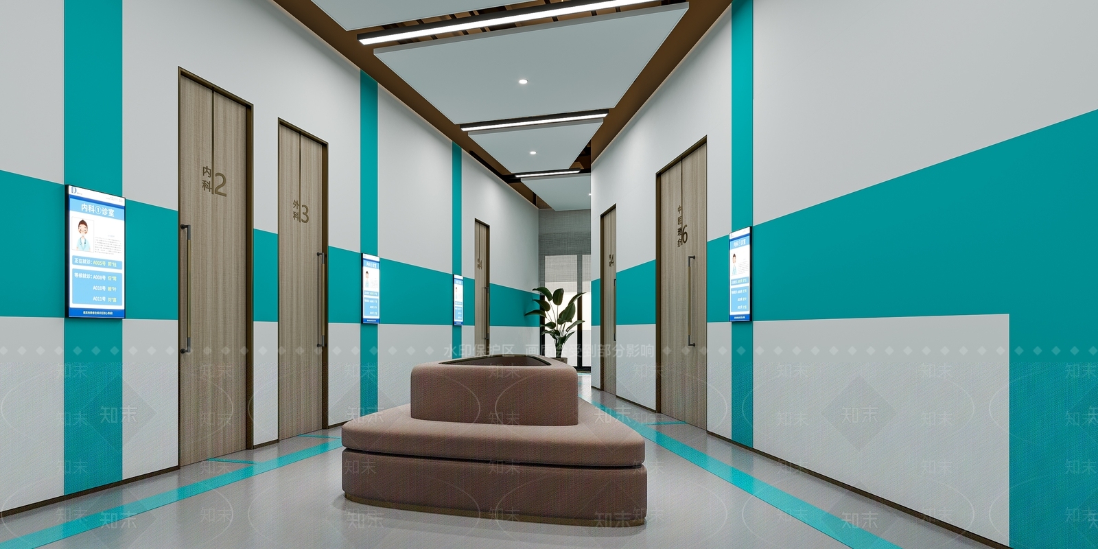 现代口腔医院3D模型下载【ID:1122021746】