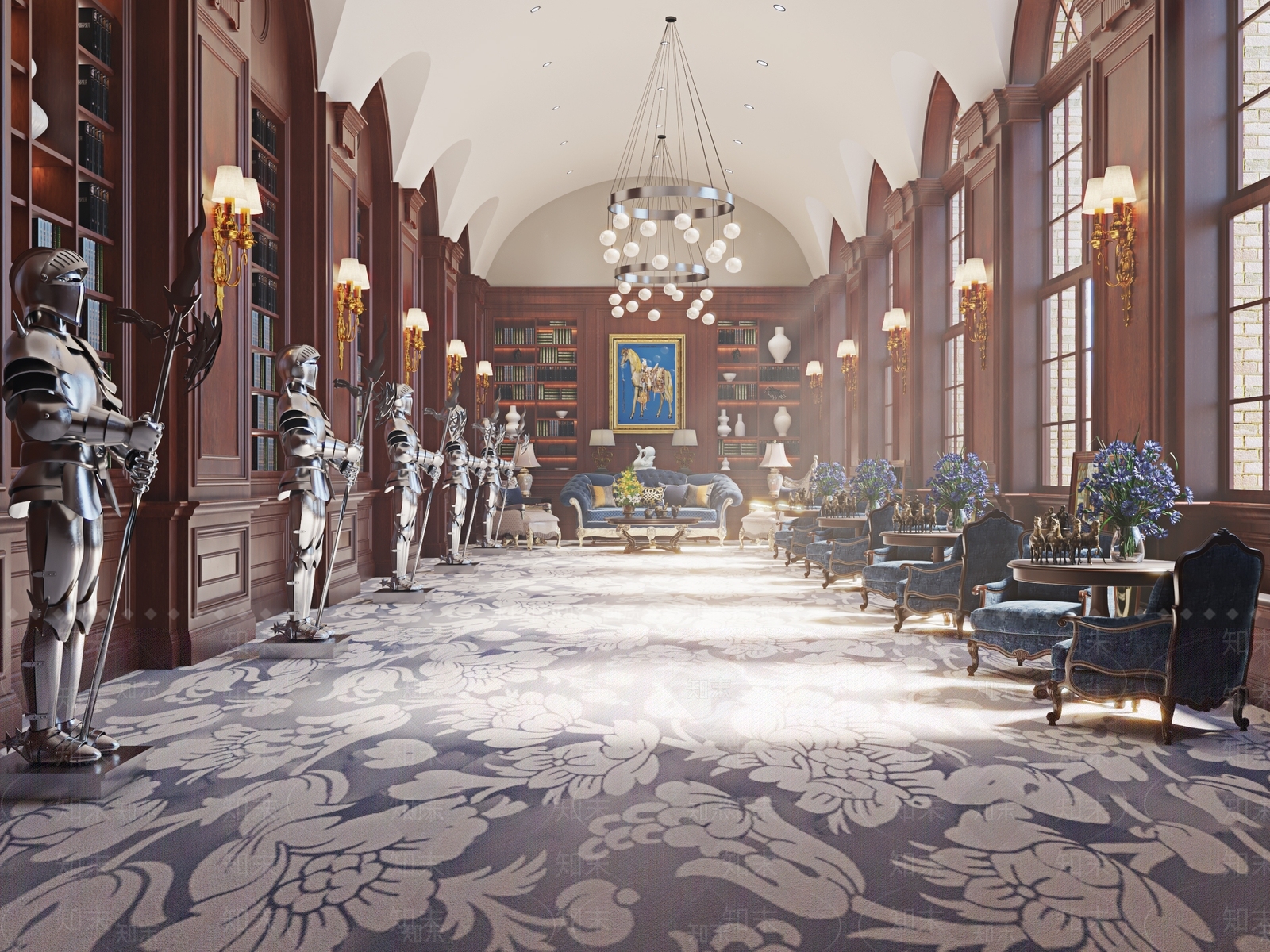 欧式古典会客厅3D模型下载【ID:1122868592】