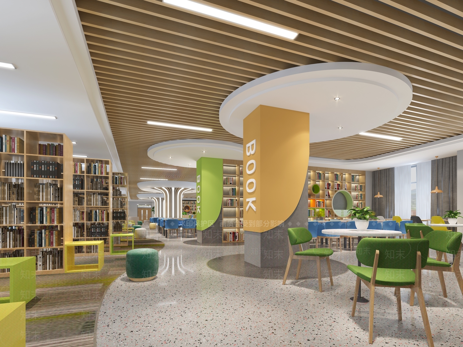 现代书店3D模型下载【ID:1122040450】