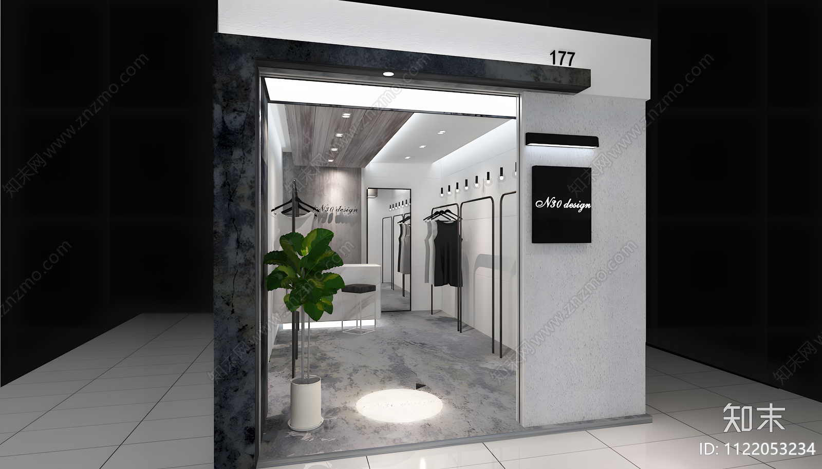 全套服装店CAD施工图效果图cad施工图下载【ID:1122053234】