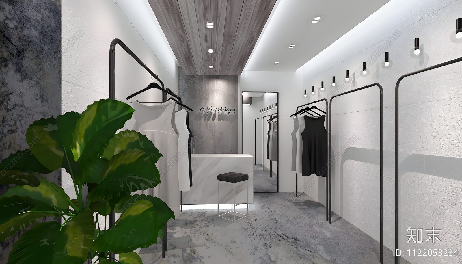 全套服装店CAD施工图效果图cad施工图下载【ID:1122053234】