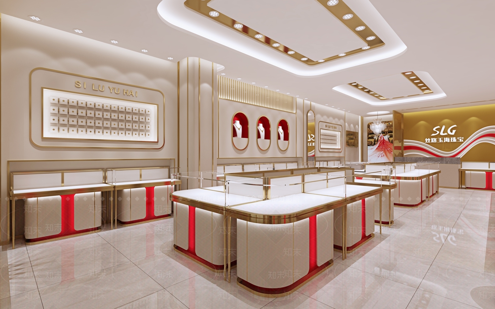 现代珠宝店3D模型下载【ID:1122065903】