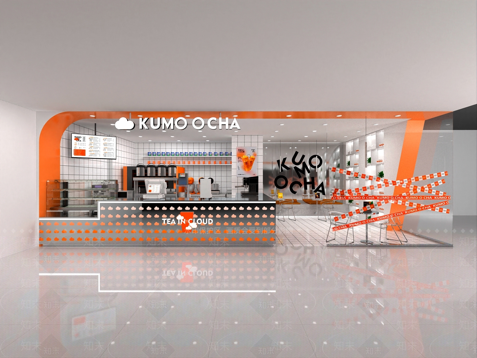 现代奶茶店3D模型下载【ID:1121254204】