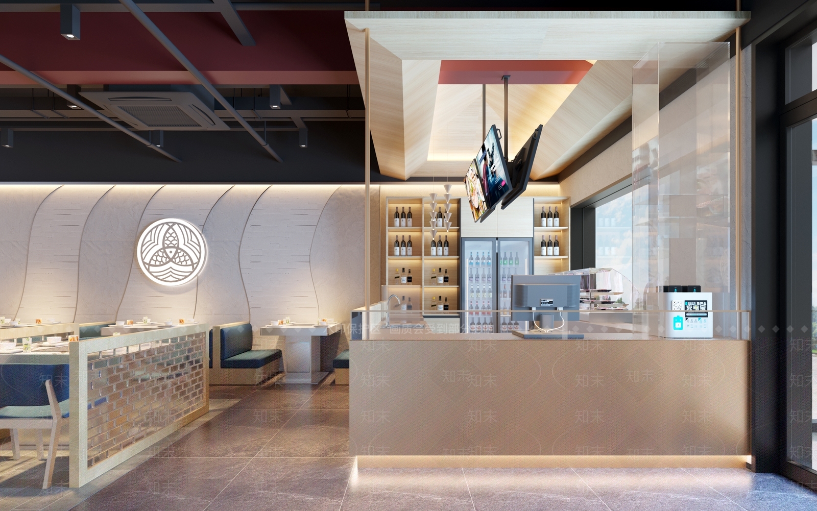 现代鱼火锅店3D模型下载【ID:1122090663】