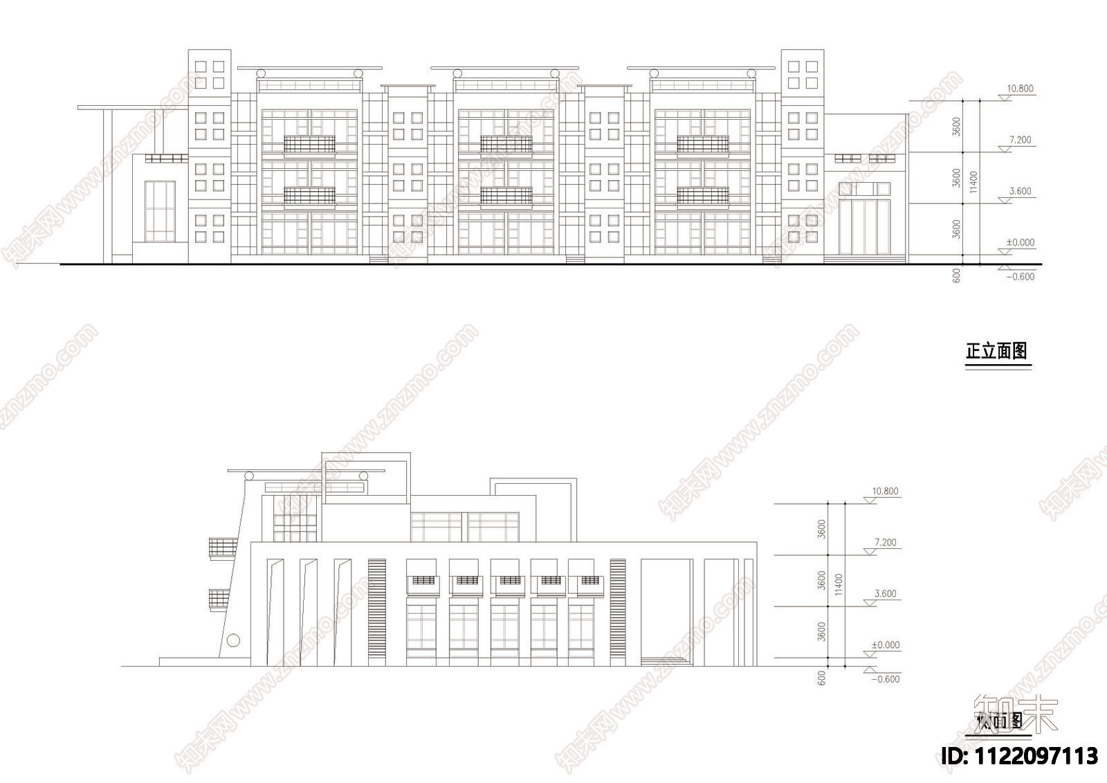 半圆形幼儿园建筑设计平面图施工图施工图下载【ID:1122097113】