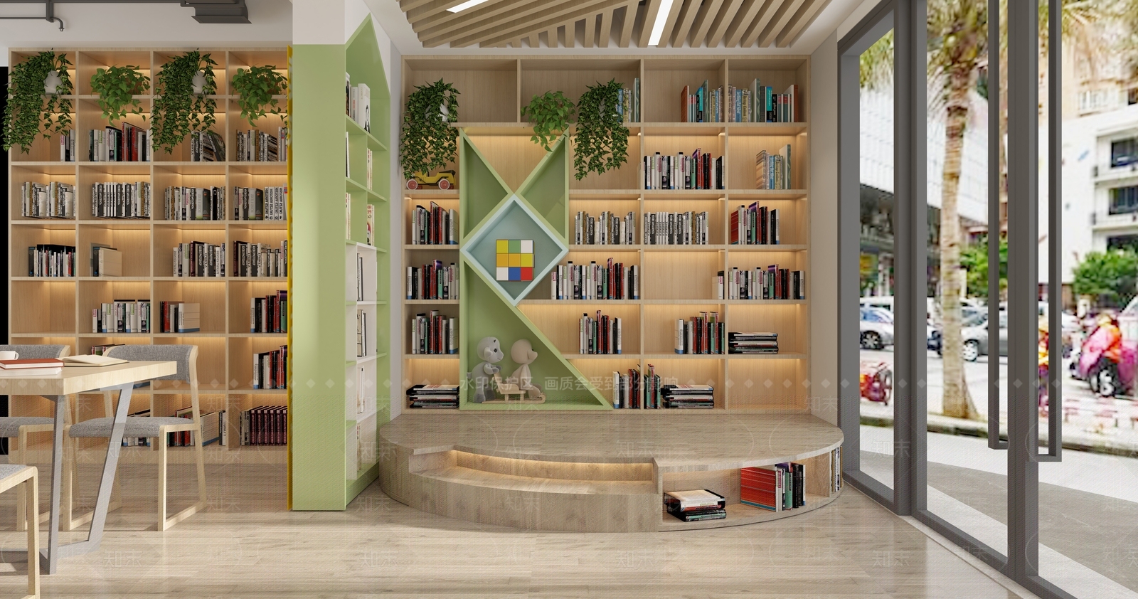 现代书店3D模型下载【ID:1122101989】