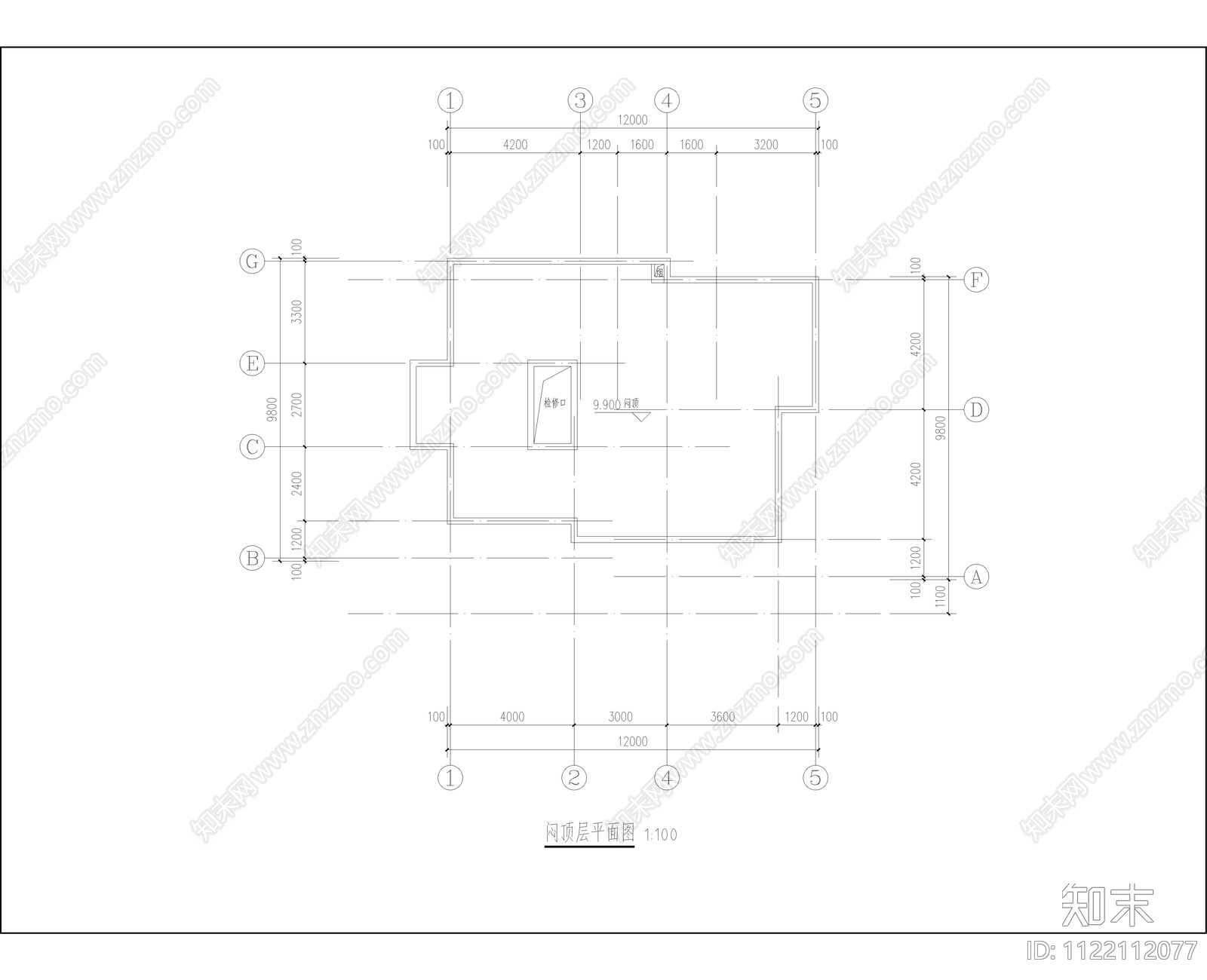 新中式别墅方案设计平面图施工图下载【ID:1122112077】