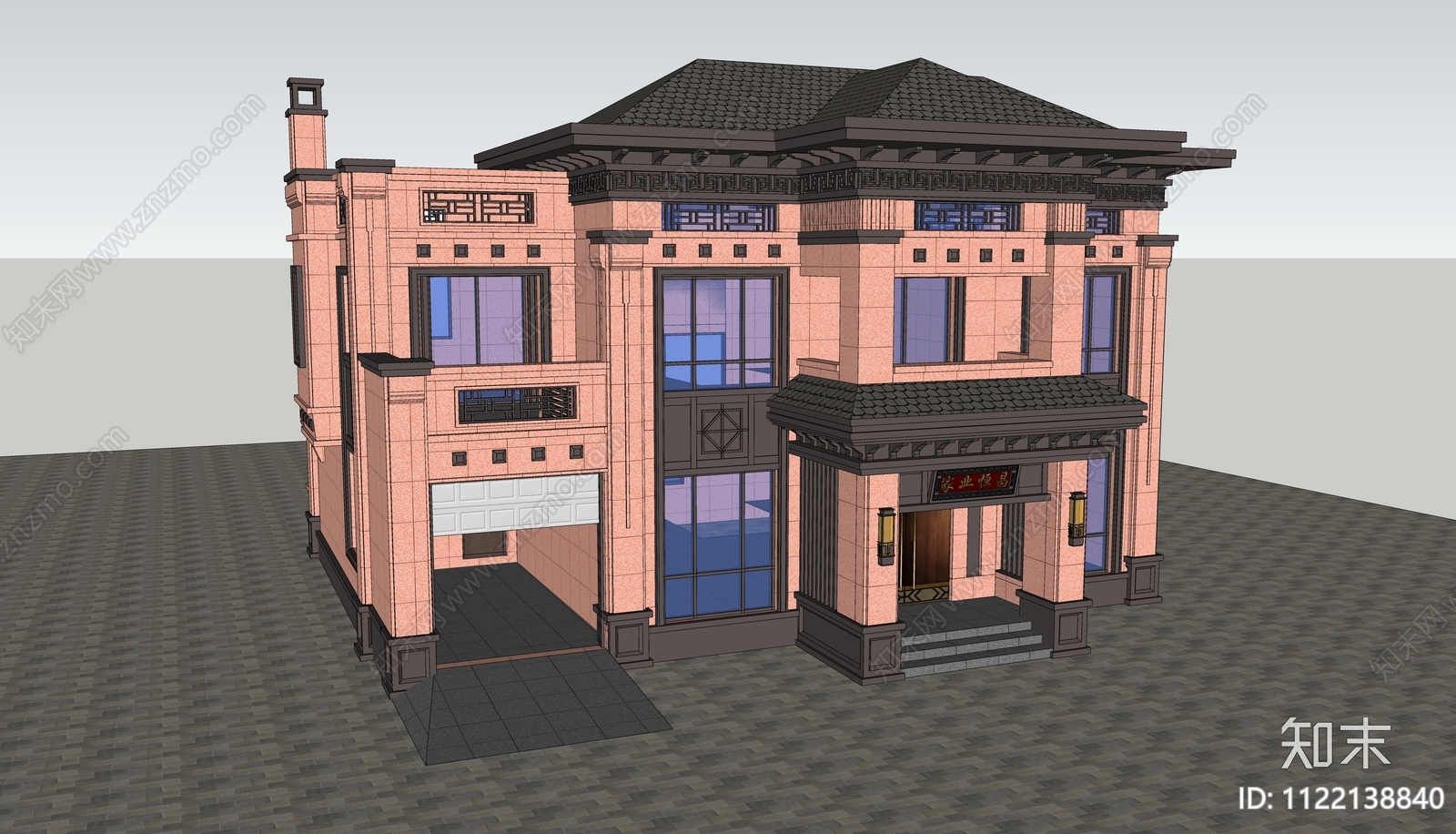 欧式别墅方案施工图下载【ID:1122138840】