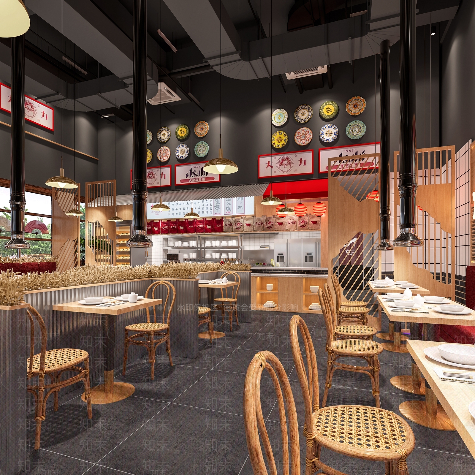 现代火锅店3D模型下载【ID:1122155208】