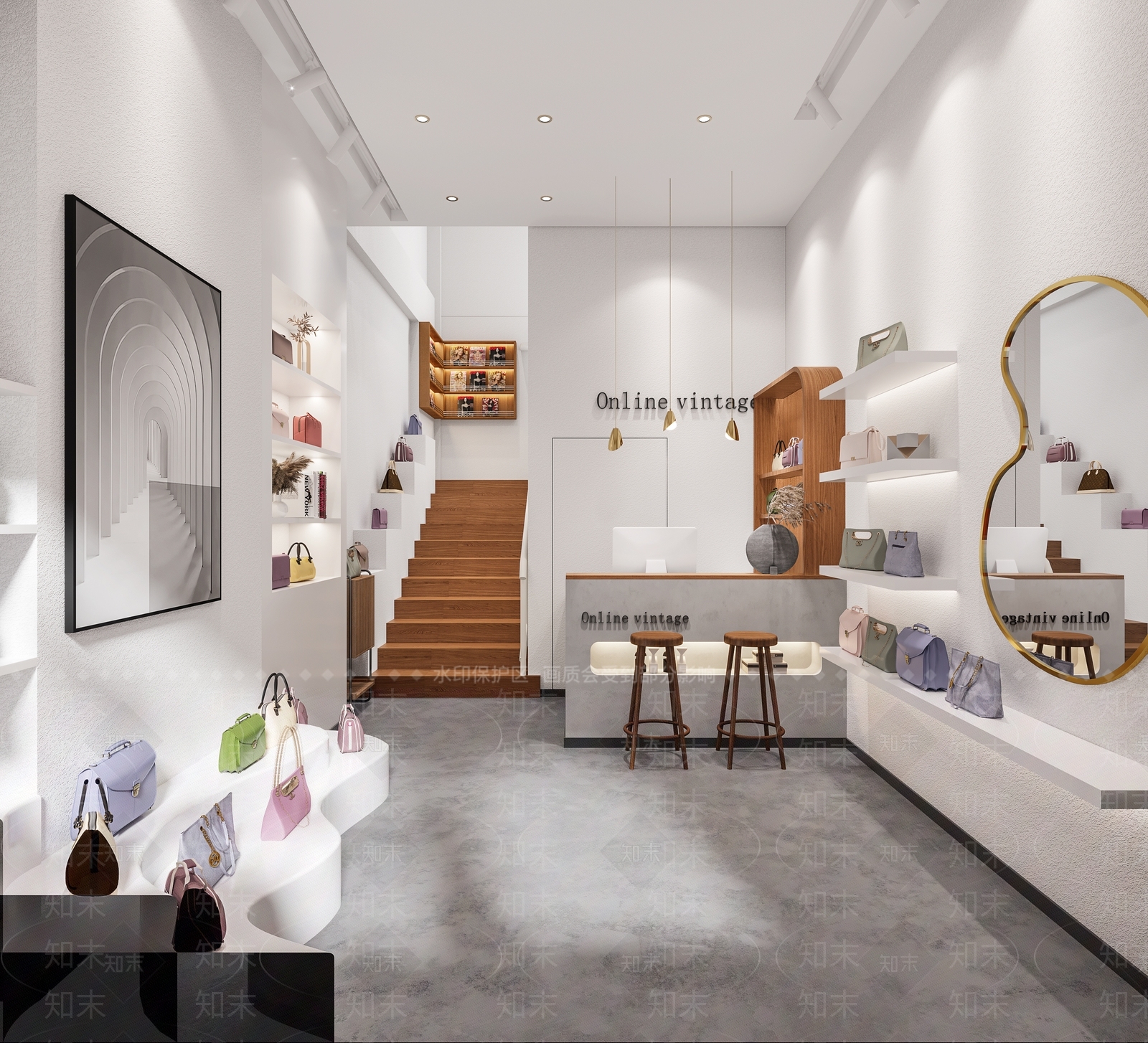 现代包包店3D模型下载【ID:1122160632】