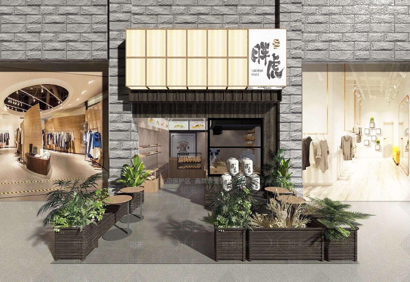现代甜品面包店3D模型下载【ID:1122236968】