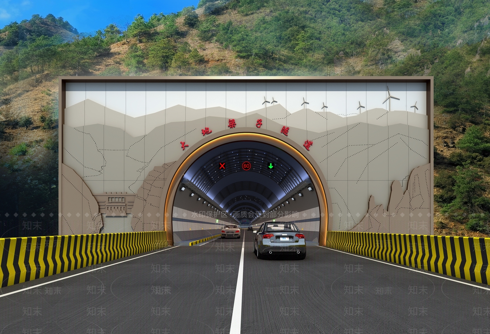 现代隧道3D模型下载【ID:1122166098】