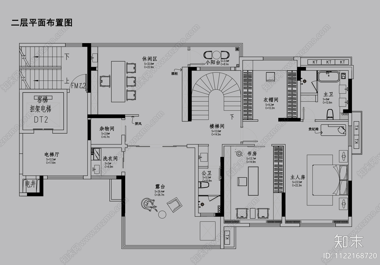 新中式别墅设计cad施工图下载【ID:1122168720】