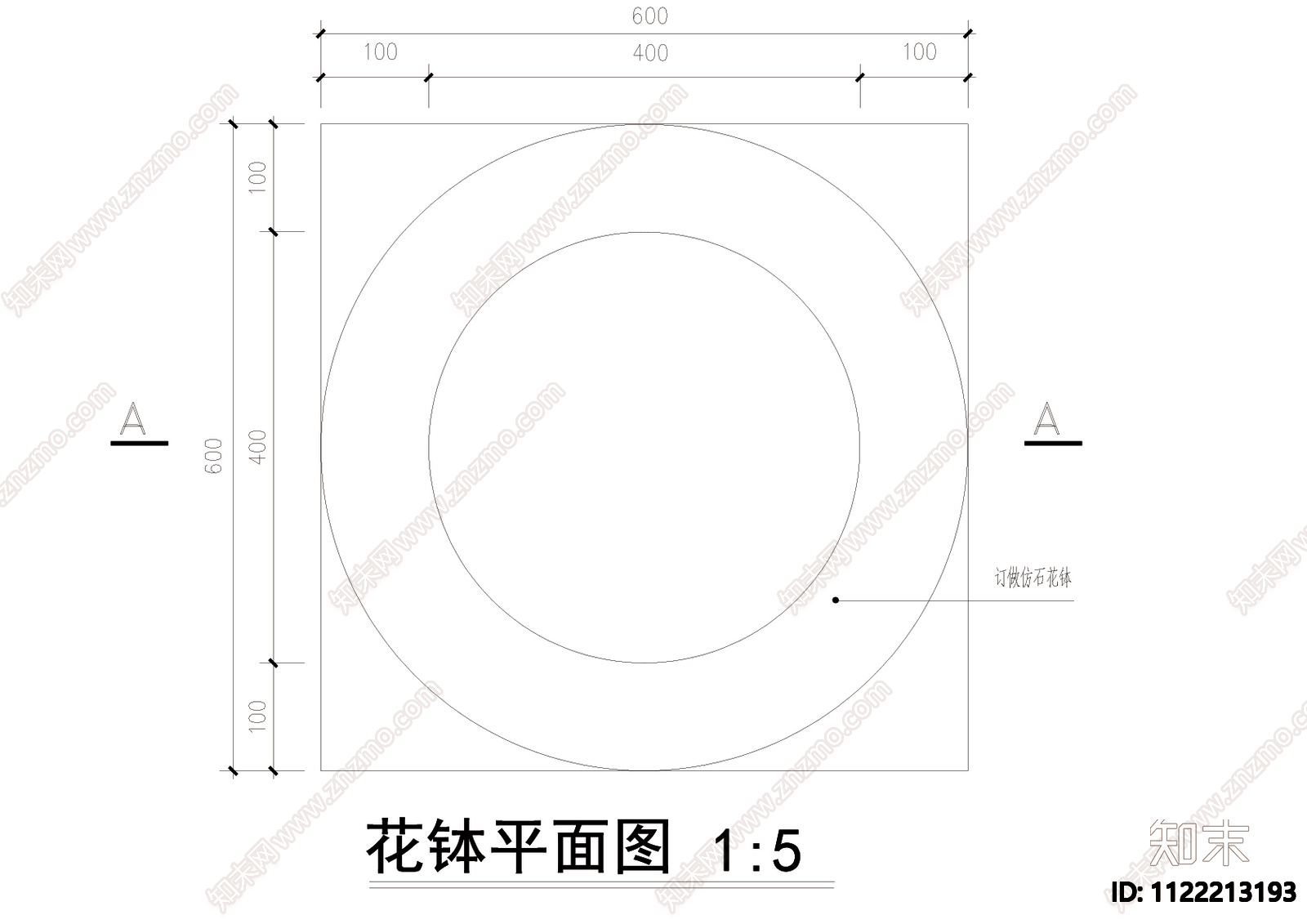 花池CAD详图施工图下载【ID:1122213193】