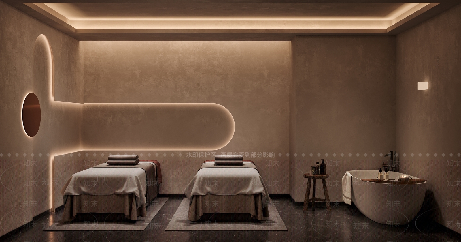 侘寂美容店3D模型下载【ID:1122219828】
