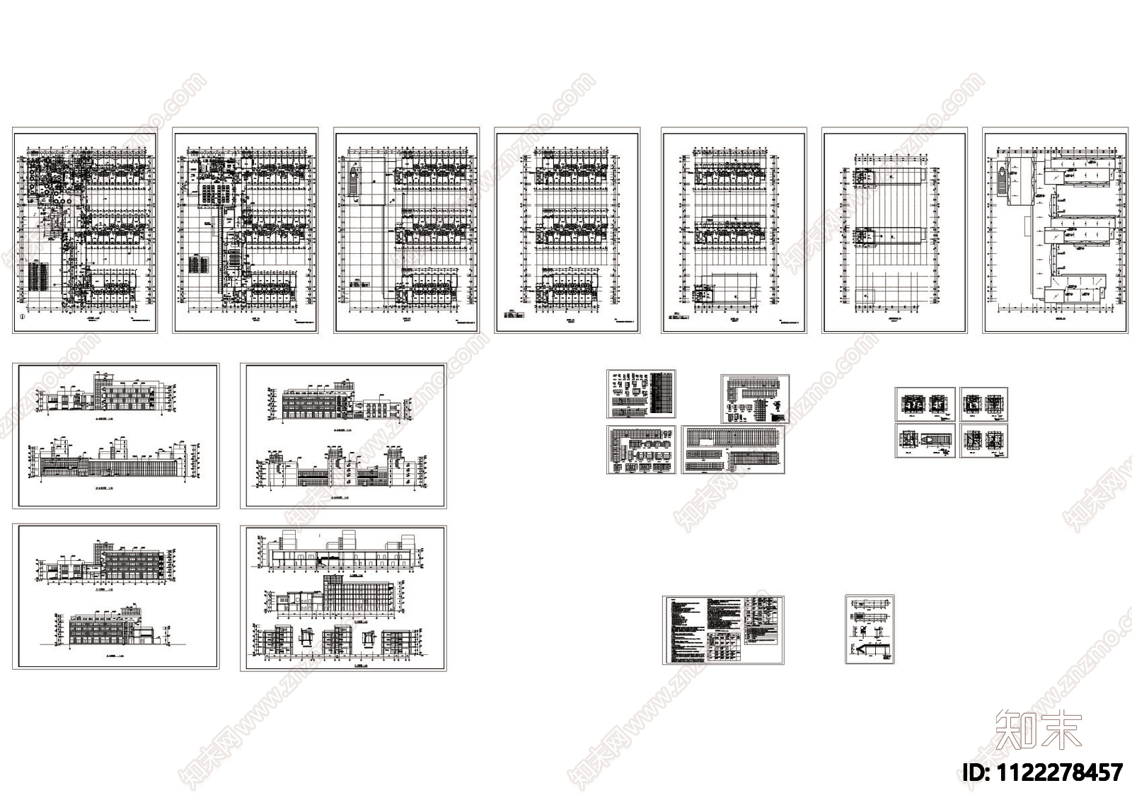 公寓cad图纸施工图下载【ID:1122278457】