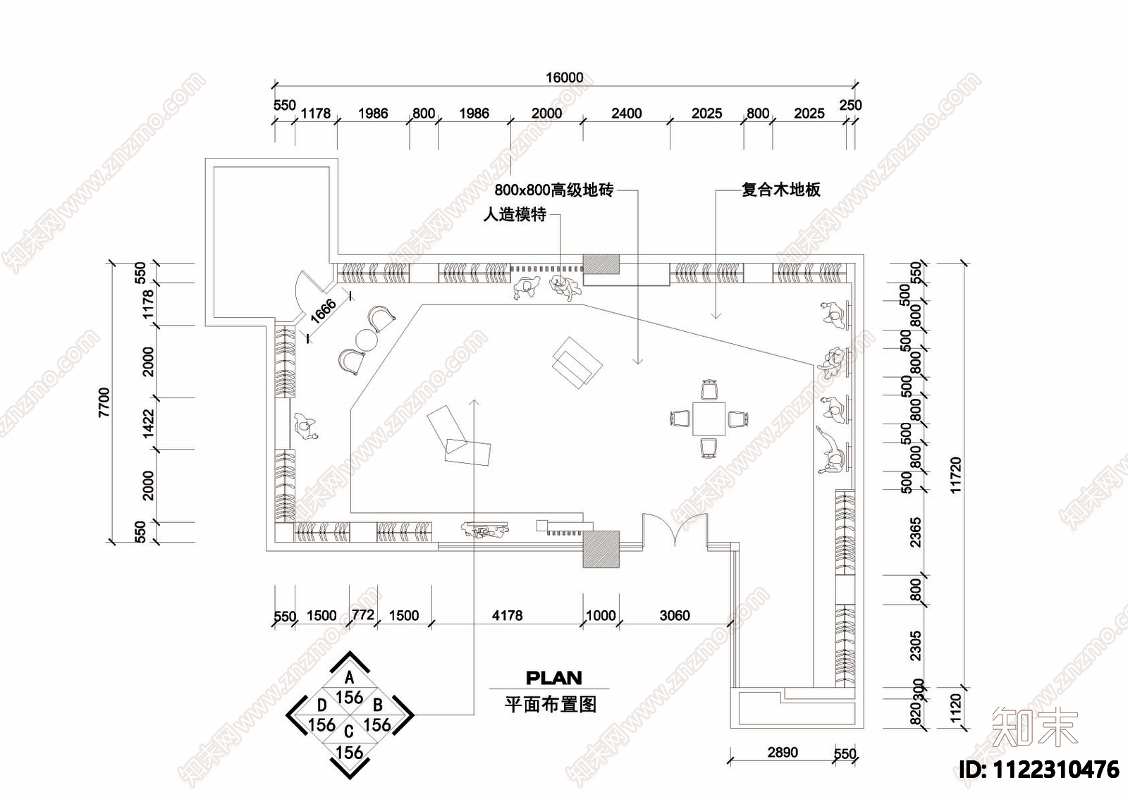 服装店cad装修合集cad施工图下载【ID:1122310476】