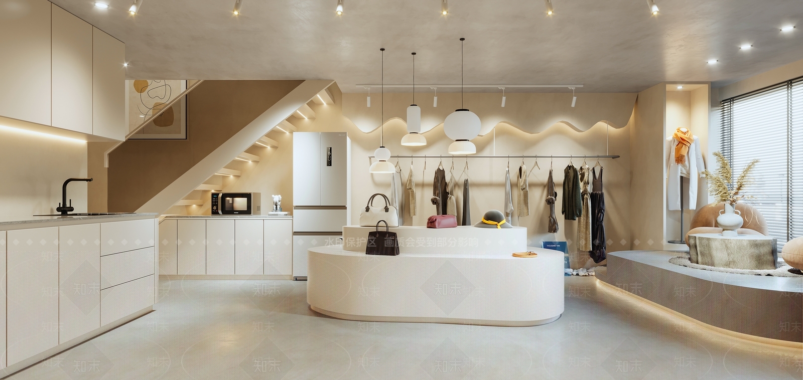 现代女装店3D模型下载【ID:1122318827】