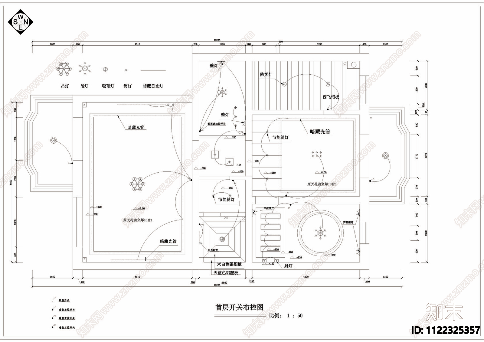 某花园别墅装修CAD详图cad施工图下载【ID:1122325357】