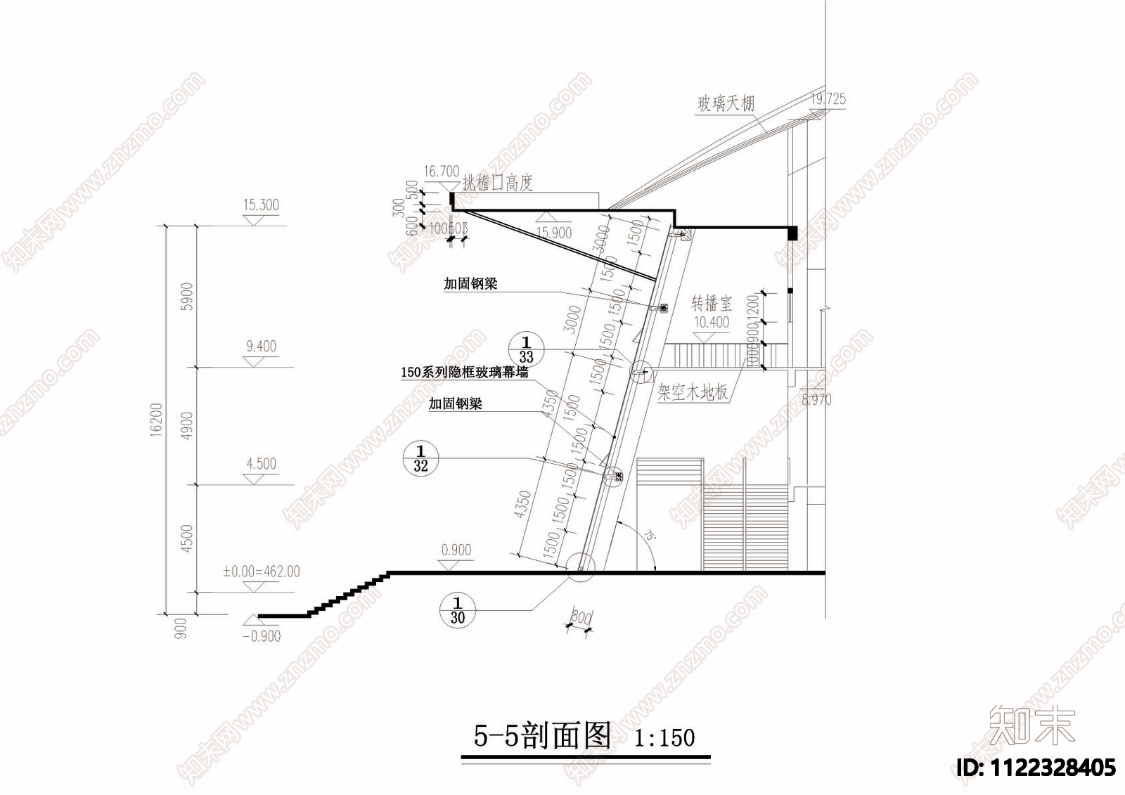 体育馆建筑CAD图cad施工图下载【ID:1122328405】
