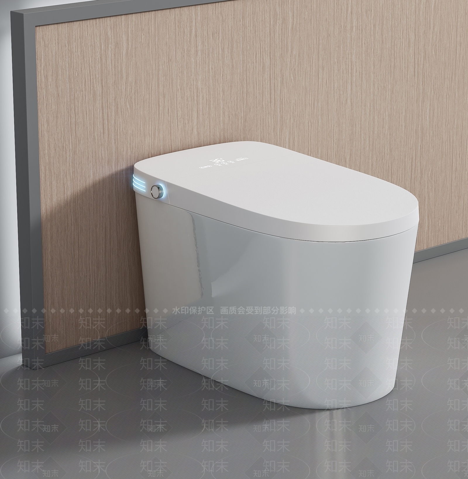 智能马桶3D模型下载【ID:1122334056】
