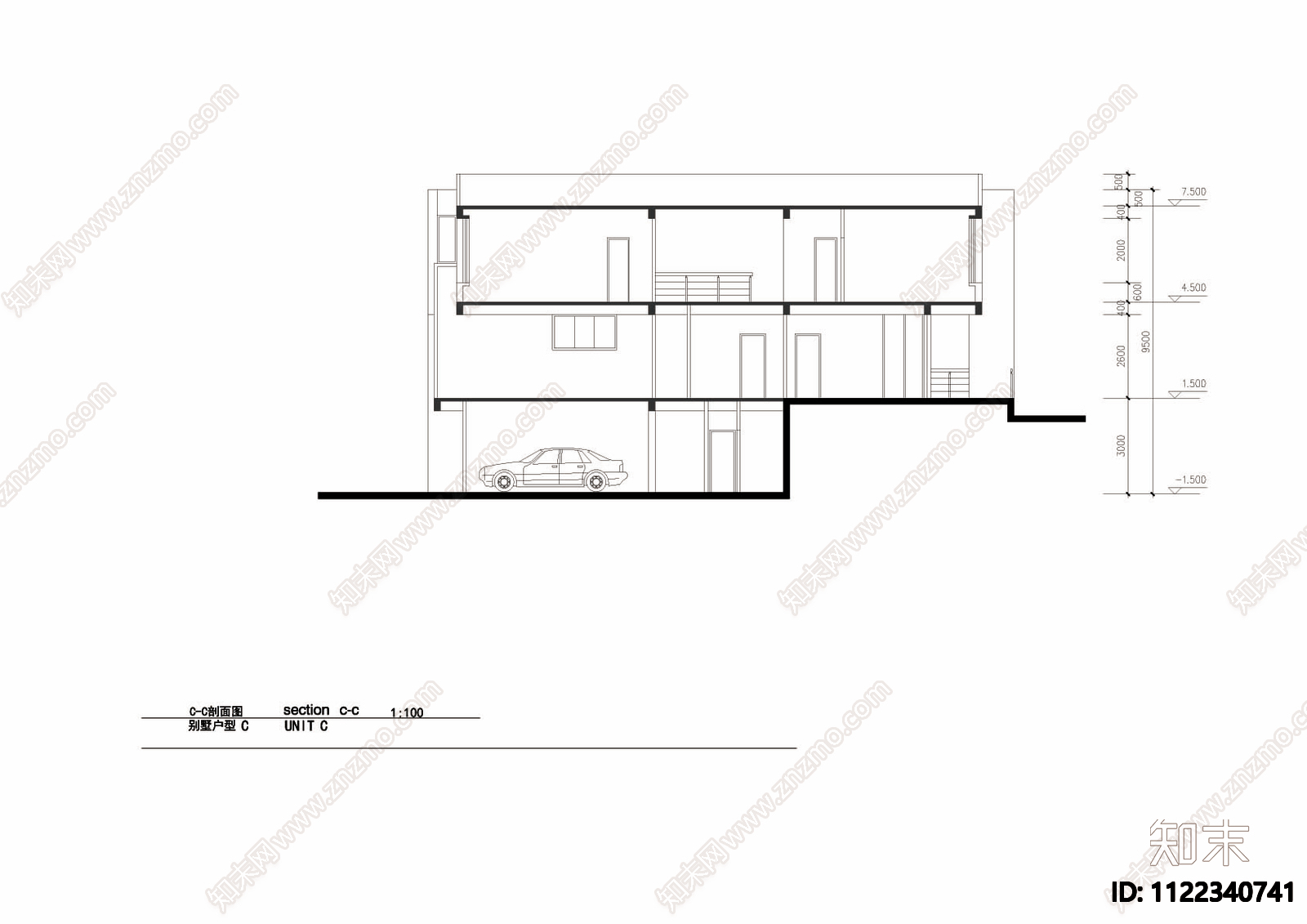 别墅房屋建筑施工图下载【ID:1122340741】