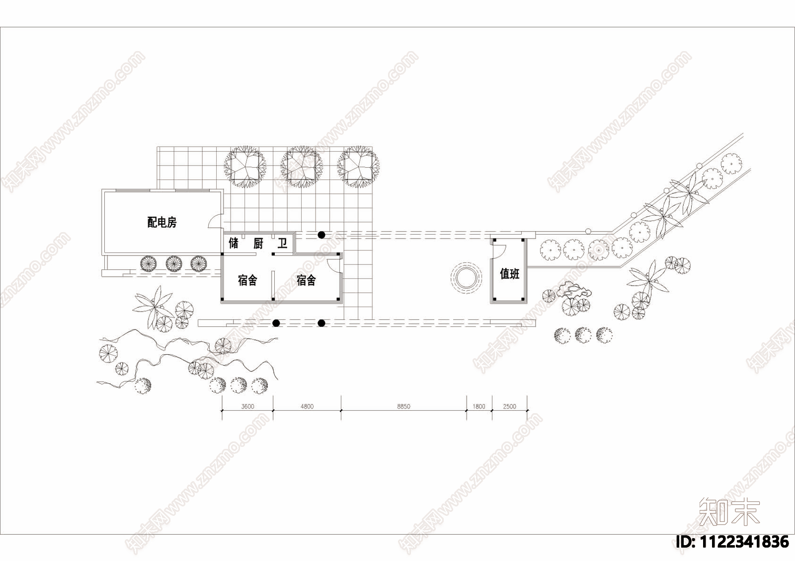 xx省级招待所方案图cad施工图下载【ID:1122341836】