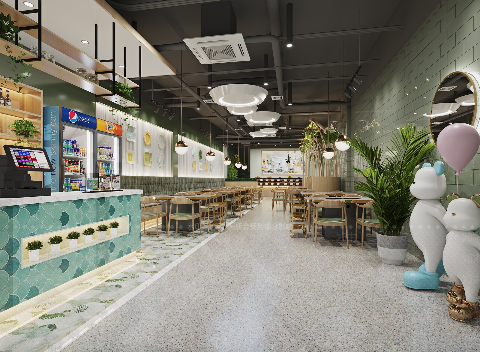 北欧火锅店3D模型下载【ID:1122346796】