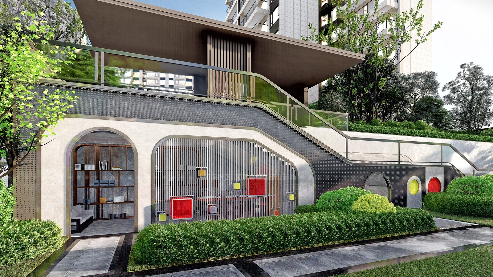 新中式景观小建筑SU模型下载【ID:1122353211】
