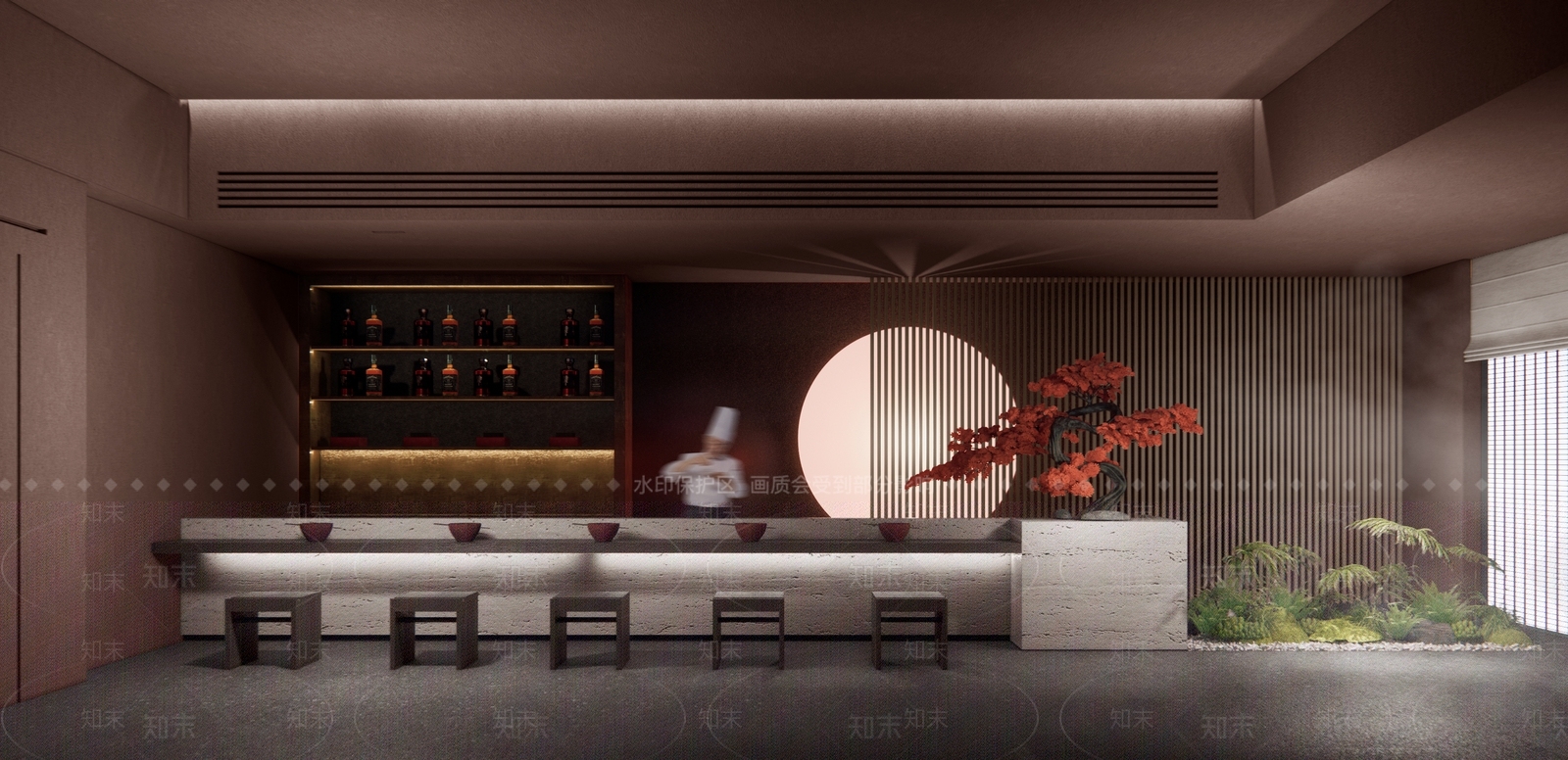 现代酒吧SU模型下载【ID:1122357075】