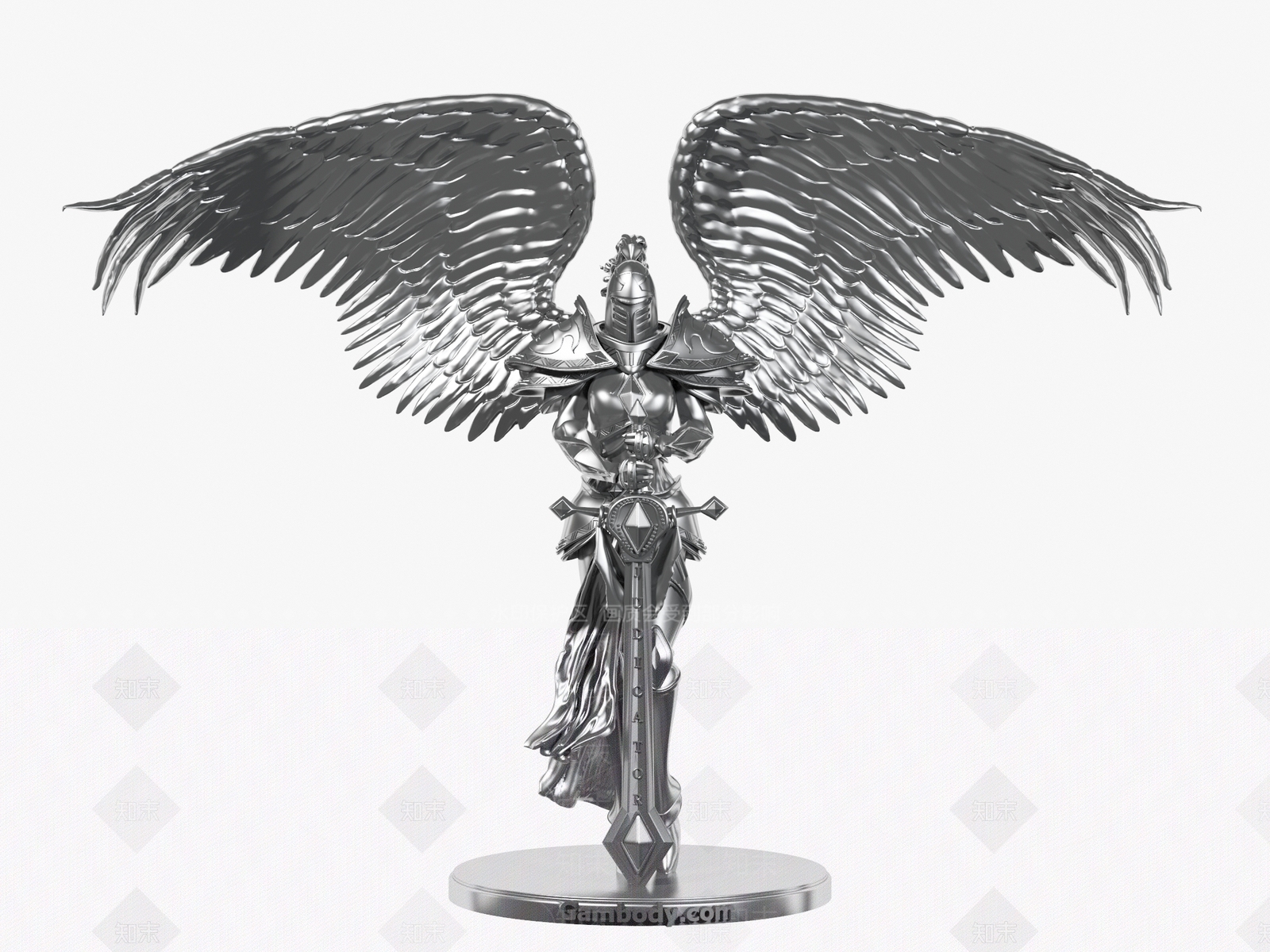 现代武士天使翅膀3D模型下载【ID:1122358770】