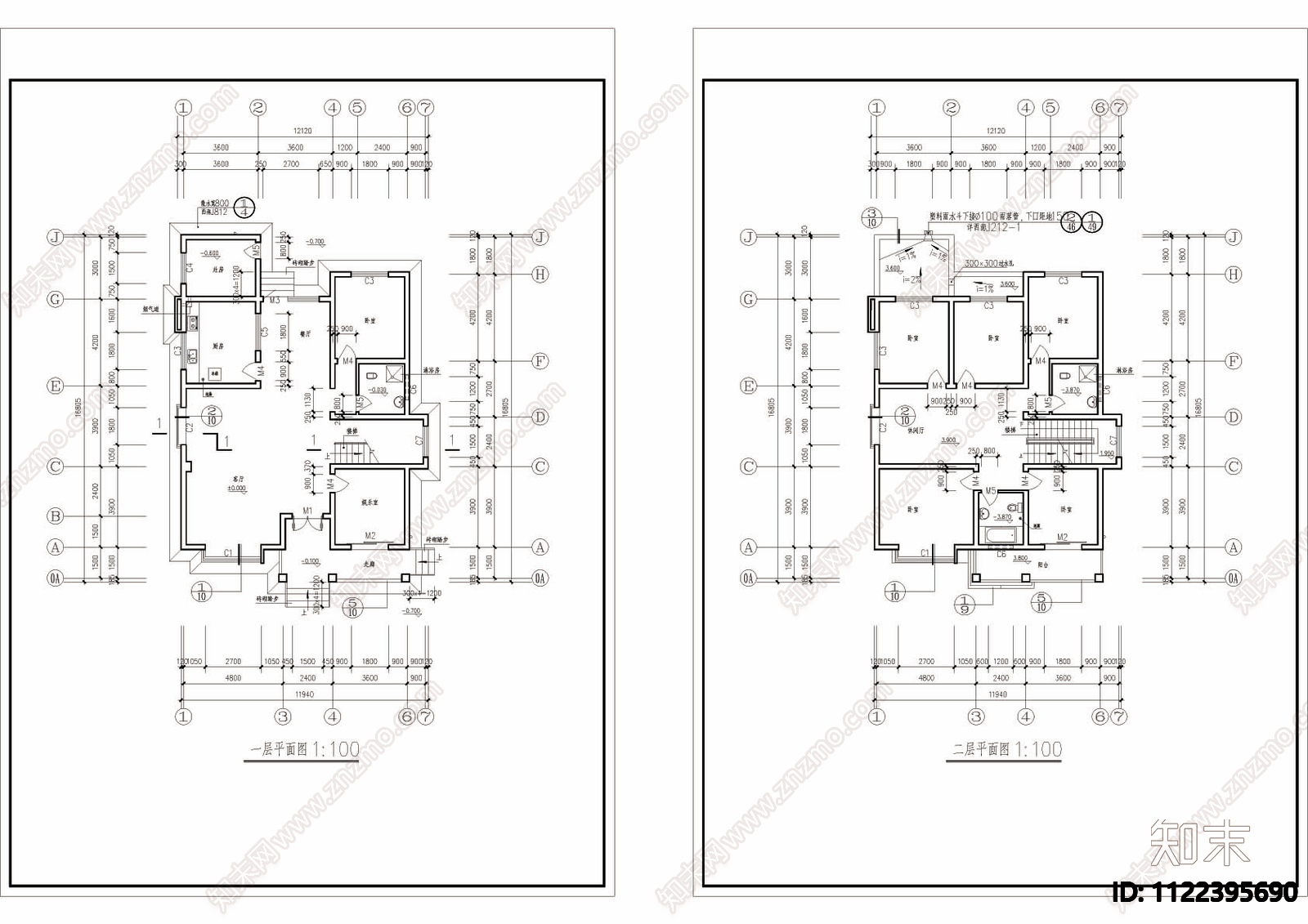 某农村自建房住宅施工图下载【ID:1122395690】