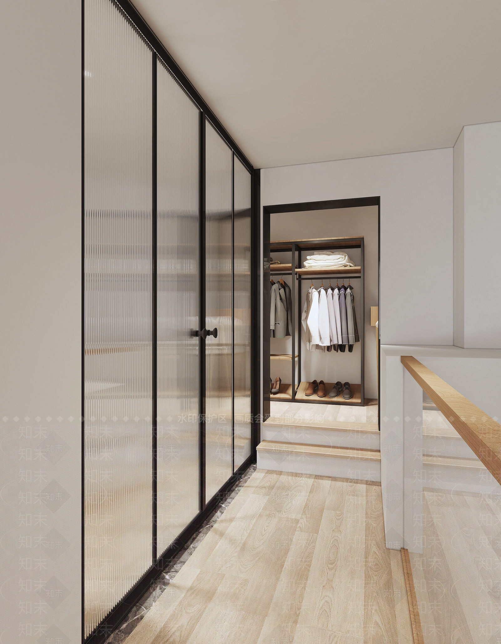现代原木风公寓3D模型下载【ID:1122399019】